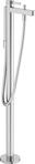 Hansgrohe Wannenmischer Finoris Fertigset zur Bodenmontage chrom, 76445000 76445000