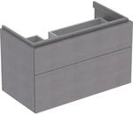 Geberit Xeno2 Unterschrank f. Waschtisch m. Ablagefl&auml;che rechts m. 2 Schubladen,