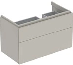 Geberit Xeno2 Unterschrank f. Waschtisch m. Ablagefl&auml;che links m. 2 Schubladen,
