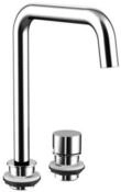 emco Waschtischarmatur evo, 2-Loch, chrom, 958300100 958300100