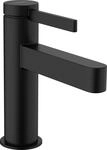 Hansgrohe Waschtischmischer 100 Finoris mit Push-Open Ablaufgarnitur mattschwarz,