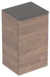 Geberit Smyle Square Seitenschrank mit einer T&uuml;r re, 36x60x32,6cm, Nussbaum,