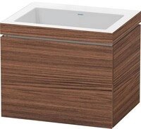 Duravit L-Cube c-bonded Set wandh&auml;ngend Nussbaum dunkel Matt 600x480x500 mm -