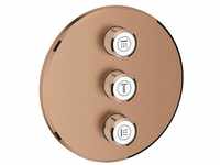 GROHE 3-fach UP-Ventil Grohtherm Smart Control 29122 FMS rund warm sunset geb.,