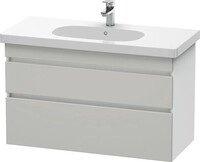Duravit DuraStyle Waschtischunterbau wandh&auml;ngend Betongrau & Wei&szlig; Matt...