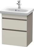 Duravit DuraStyle Waschtischunterbau wandh&auml;ngend Taupe & Basalt Matt...