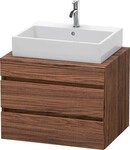Duravit DuraStyle Konsolenwaschtischunterbau wandh&auml;ngend Nussbaum dunkel Matt