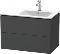 Duravit L-Cube Waschtischunterbau wandh&auml;ngend Graphit Matt 820x481x550 mm -