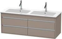 Duravit Ketho Waschtischunterbau wandh&auml;ngend Basalt Matt 1270x475x480 mm -
