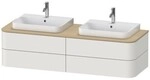 Duravit Happy D.2 Plus Konsolenwaschtischunterbau wandh&auml;ngend Nordic Wei&szlig;