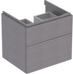 Geberit Xeno2 Unterschrank f. Waschtisch, 2 Schubladen 58x53x46,2cm, sculturagrau,