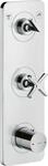 Hansgrohe Thermostatmodul Unterputz Axor Citterio E Fertigset 2 Verbraucher chrom,