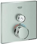 GROHE Thermostat Grohtherm SmartControl 29123 eckig FMS 1 ASV supersteel, 29123DC0
