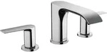 Hansgrohe 3-Loch Waschtischarmatur 95 Vivenis mit Zugstangen-Ablaufgarnitur chrom,