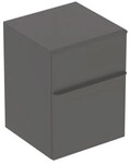 Geberit Smyle Square Seitenschrank mit zwei Schubladen, 45x60x47cm, lava,...