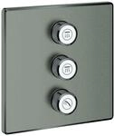 GROHE 3-fach UP-Ventil Grohtherm Smart Control 29127 eck FMS hard graphite geb.,