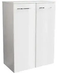 Fackelmann MILANO Doppel-Midischrank 60,5x83x32 Wei&szlig;, 2T, 84263 84263