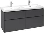 Villeroy & Boch Subway 3.0 Waschbeckenunterschrank, 4 Ausz&uuml;ge, 1272 x 579 x 462 mm,