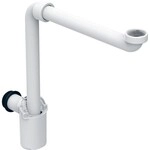 Geberit Tauchrohrsiphon f&uuml;r WB, G1 1/4 d40 Raumsparmodell, Abgang horizontal,