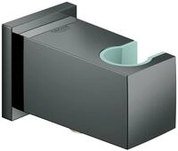 GROHE Wandanschlussbogen Euphoria Cube 26370 mit Wandbrausehalter hard graphite,