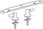 Geberit 598138 Edelstahlscharniere 598138000
