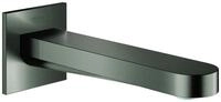 GROHE Wanneneinlauf Plus 13404_3 Ausladung 168mm hard graphite geb&uuml;rstet, 13404AL3