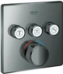 GROHE Thermostat Grohtherm SmartControl 29126 eckig FMS 3 ASV hard graphite, 29126A00