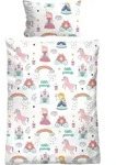 Biberna Feinbiber Kinder - Bettw&auml;sche 'Little Princess' 100 x 135 cm Wei&szlig;