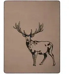 Biederlack Wohn- und Kuscheldecke 'Deer' 150 x 200 cm Braun - Schwarz