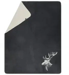 David Fussenegger Kurzflor- Wohndecke Savona 'Hirschkopf' 150 x 200 cm (Farbe: