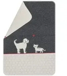 David Fussenegger Haustierdecke 'Hund & Katze' 70 x 90 cm Anthrazit