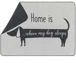 David Fussenegger Hundedecke 'Dackel home is...' 70 x 90 cm Filz