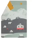 David Fussenegger Kinderdecke Juwel 'Camping' 140 x 200 cm Grau