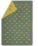 David Fussenegger Kinderdecke Juwel 'Dinos allover' 140 x 200 cm Efeu - Gr&uuml;n