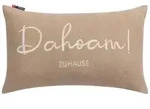 David Fussenegger Kissenh&uuml;lle Silvretta 'Dahoam' 30 x 50 cm Chinchilla - Beige