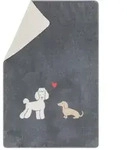 David Fussenegger Kinderdecke Mila 'Dackel & Pudel' 100 x 150 cm Grau