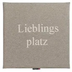 David Fussenegger Sitzkissen Porto 'Lieblingsplatz' 40 x 40 cm Rauch - Beige