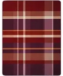 Biederlack Wohn- und Kuscheldecke 'Ruby Check' 150 x 200 cm Lila - Rot