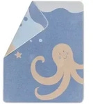 David Fussenegger Babydecke Juwel 'Ocean Friends' 70 x 90 cm Samtblau