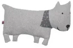 David Fussenegger Kissen gef&uuml;llt Juwel 'Hund' 20 x 40 cm Filz - Grau