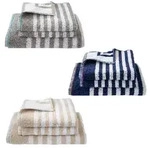 Dyckhoff Frottierserie Maritim 'Sea Stripe' (Farbe: Navy - Blau / Gr&ouml;&szlig;e: 50 x 100
