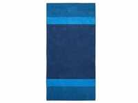 Dyckhoff Saunatuch 'Two-Tone Stripe' 100 x 200 cm Blau