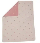 David Fussenegger Babydecke Juwel 'Herzen allover' 70 x 90 cm (Farbe: Altrosa)