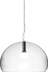 Kartell 09053B4, Kartell Small FL/Y Transparent Pendelleuchte, transparent