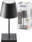 Sigor Licht 4509601, Sigor Licht Nuindie Mini Akku Tischleuchte, nachtschwarz