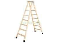 Stufen-Stehleiter Holz 2x8 Stufen
