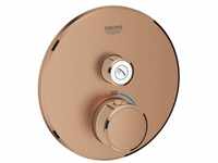 Grohe Grohtherm SmartControl Thermostat mit 1 Absperrventil Design rund - Warm...
