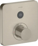 Axor ShowerSelect Thermostat abgerundet f&uuml;r 1 Verbraucher Unterputz - Brushed Nickel
