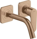 Axor Citterio M Einhebel-Waschtischmischer Unterputz Ausladung 167 mm - Brushed Red