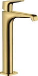 Axor Citterio E Einhebel-Waschtischmischer 250 mit Hebelgriff - Polished Gold Optic -